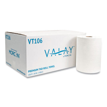 Morcon Tissue 10 Inch Tad Roll Towels, 1-ply, 10" X 550 Ft, White, 6 Rolls-carton freeshipping - TVN Wholesale